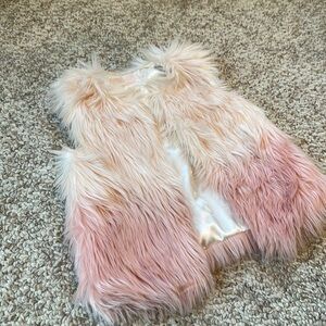 Kids faux fur vest